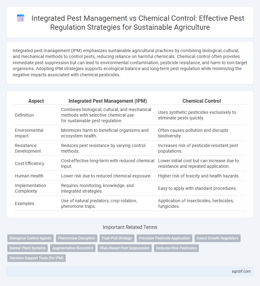 Integrated Pest Management vs Chemical Control: Effective Pest Regulation Strategies for Sustainable Agriculture