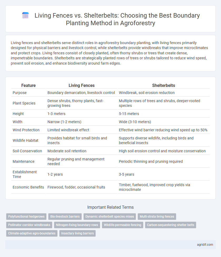 Living Fences vs. Shelterbelts: Choosing the Best Boundary Planting Method in Agroforestry
