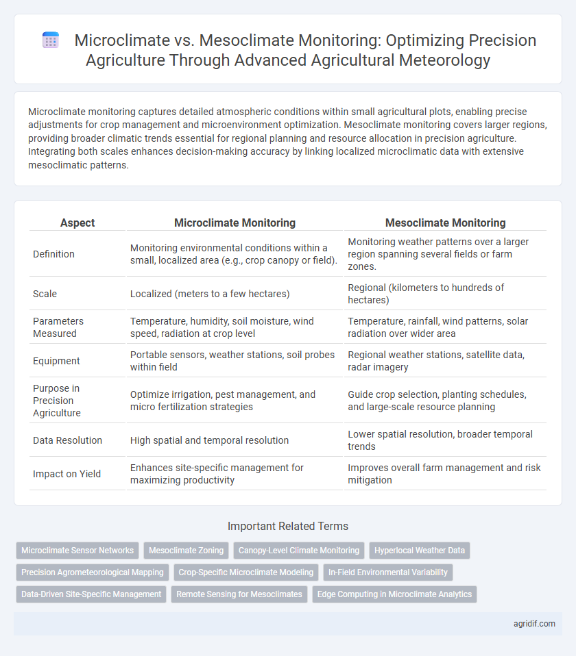 Microclimate vs. Mesoclimate Monitoring: Optimizing Precision Agriculture Through Advanced Agricultural Meteorology