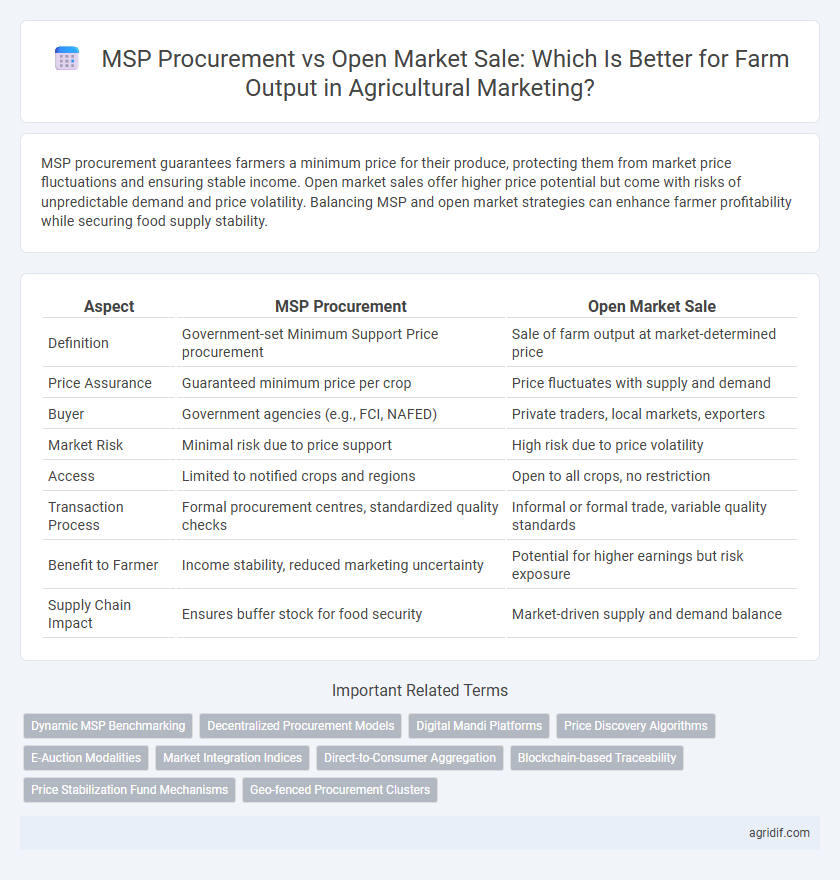 MSP Procurement vs Open Market Sale: Which Is Better for Farm Output in Agricultural Marketing?