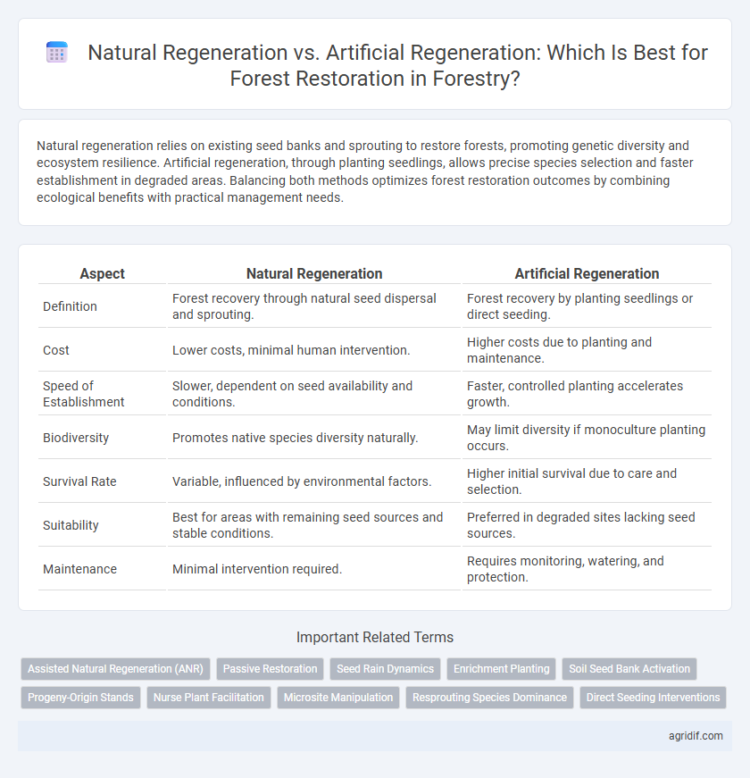 Natural Regeneration vs. Artificial Regeneration: Which Is Best for Forest Restoration in Forestry?