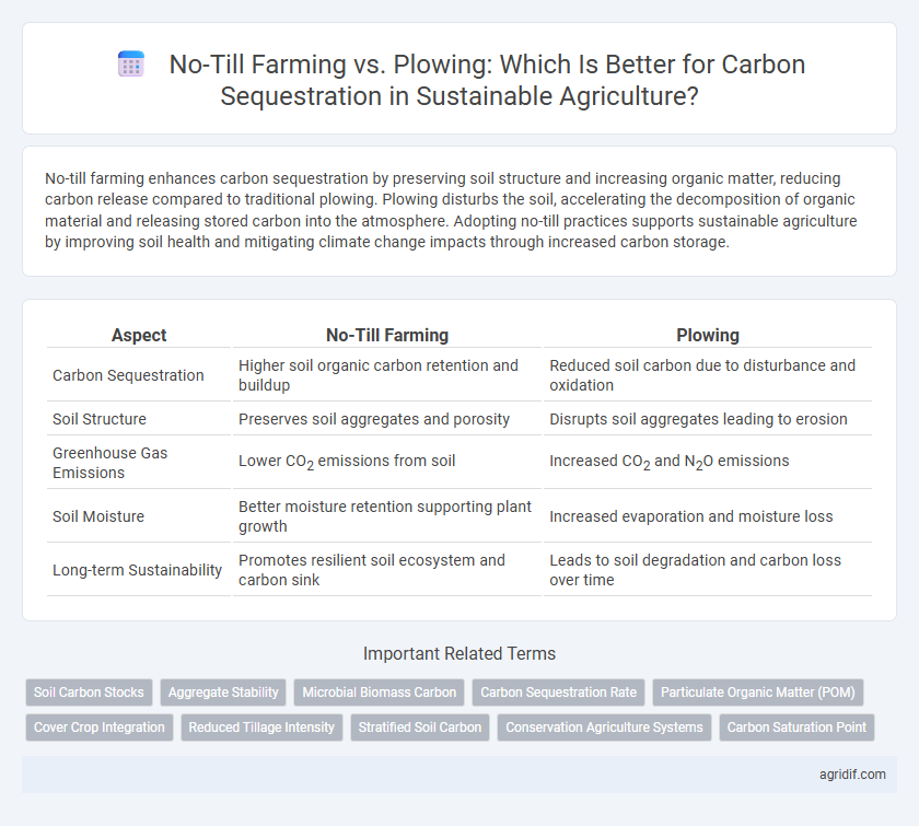 No-Till Farming vs. Plowing: Which Is Better for Carbon Sequestration in Sustainable Agriculture?