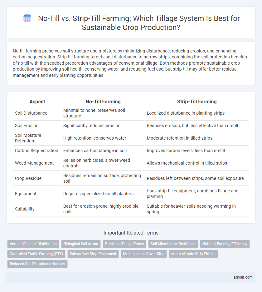 No-Till vs. Strip-Till Farming: Which Tillage System Is Best for Sustainable Crop Production?