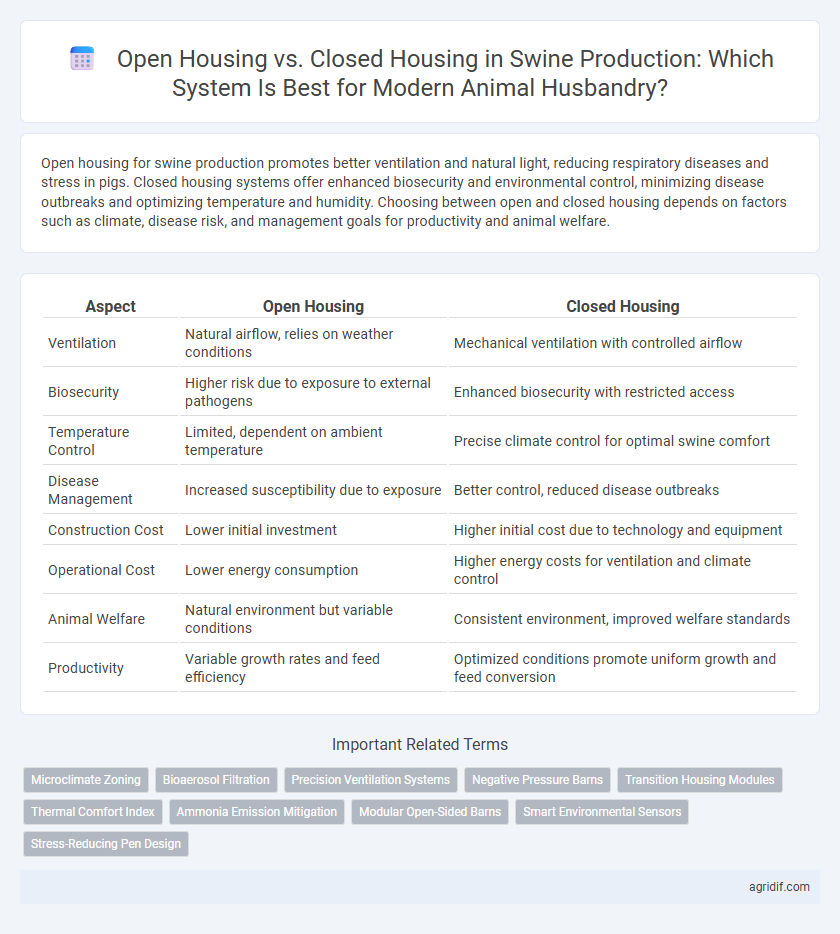 Open Housing vs. Closed Housing in Swine Production: Which System Is Best for Modern Animal Husbandry?