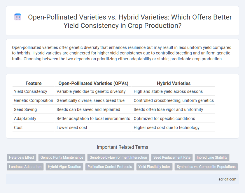 Open-Pollinated Varieties vs. Hybrid Varieties: Which Offers Better Yield Consistency in Crop Production?
