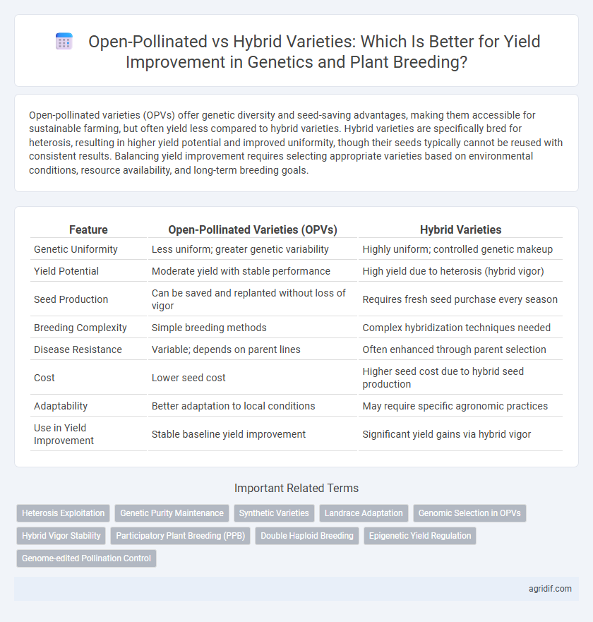 Open-Pollinated vs Hybrid Varieties: Which Is Better for Yield Improvement in Genetics and Plant Breeding?