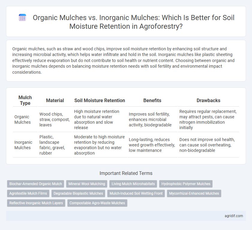Organic Mulches vs. Inorganic Mulches: Which Is Better for Soil Moisture Retention in Agroforestry?
