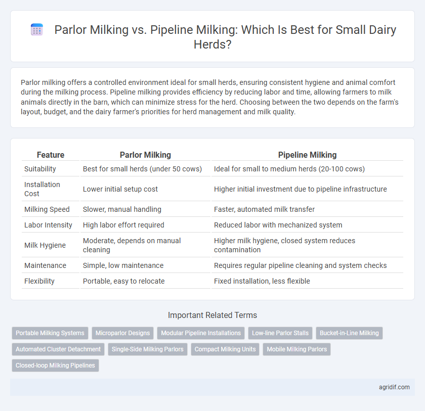Parlor Milking vs. Pipeline Milking: Which Is Best for Small Dairy Herds?