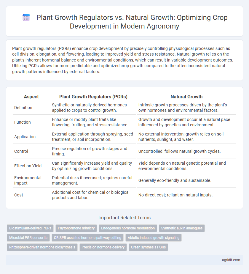 Plant Growth Regulators vs. Natural Growth: Optimizing Crop Development in Modern Agronomy