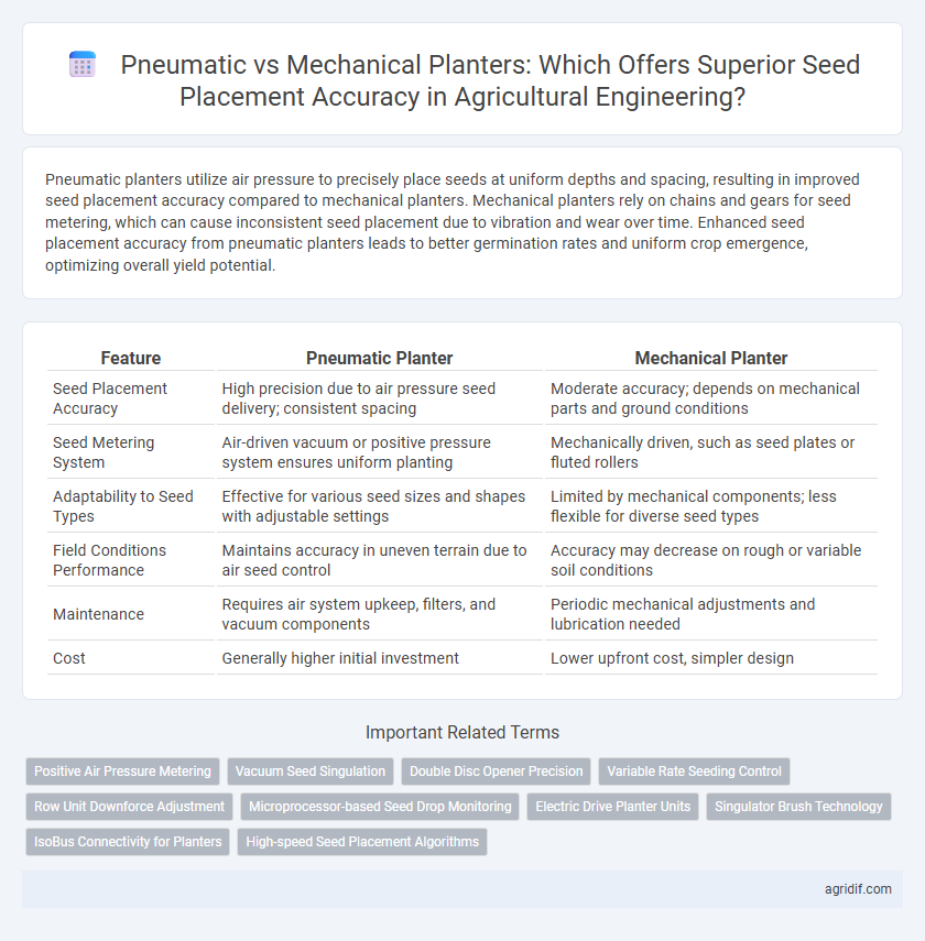 Pneumatic vs Mechanical Planters: Which Offers Superior Seed Placement Accuracy in Agricultural Engineering?