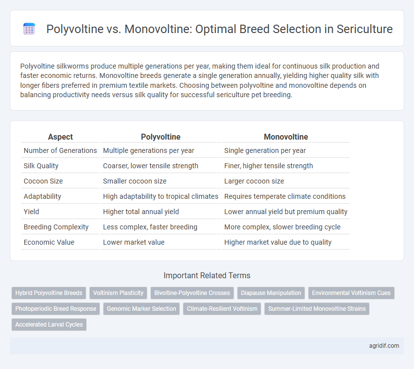 Polyvoltine vs. Monovoltine: Optimal Breed Selection in Sericulture