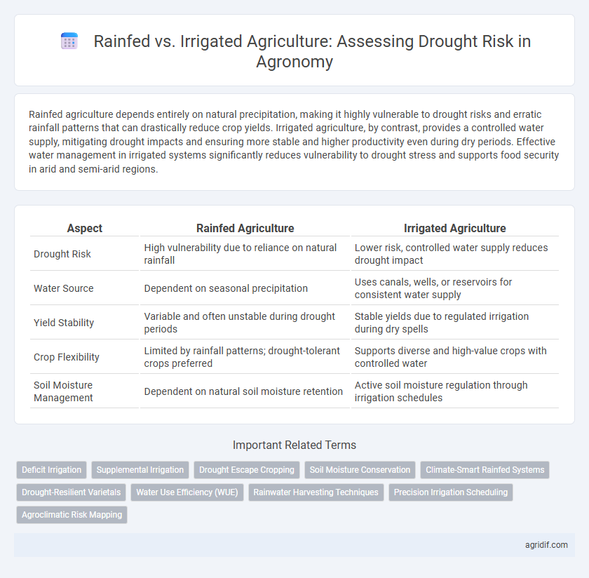 Rainfed vs. Irrigated Agriculture: Assessing Drought Risk in Agronomy