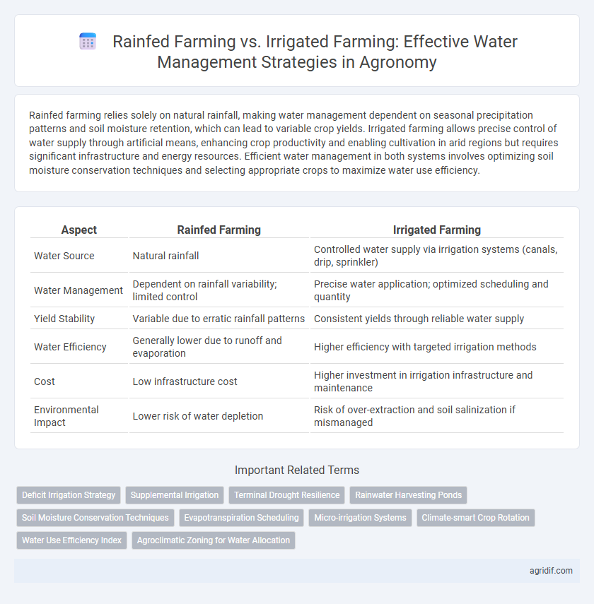 Rainfed Farming vs. Irrigated Farming: Effective Water Management Strategies in Agronomy