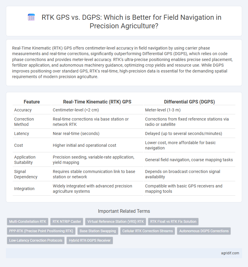 RTK GPS vs. DGPS: Which is Better for Field Navigation in Precision Agriculture?