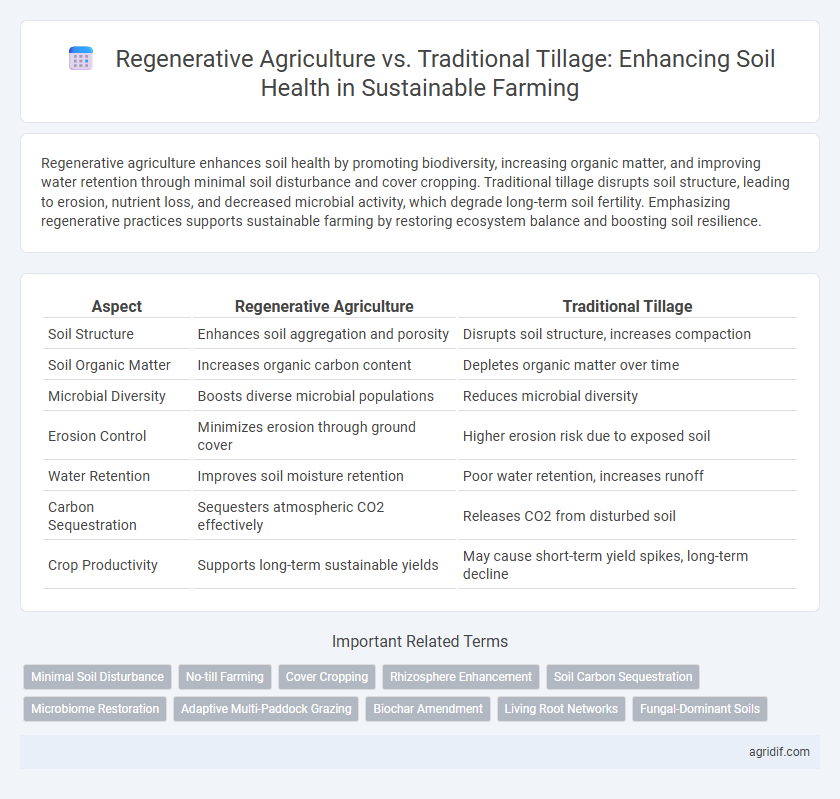 Regenerative Agriculture vs. Traditional Tillage: Enhancing Soil Health in Sustainable Farming