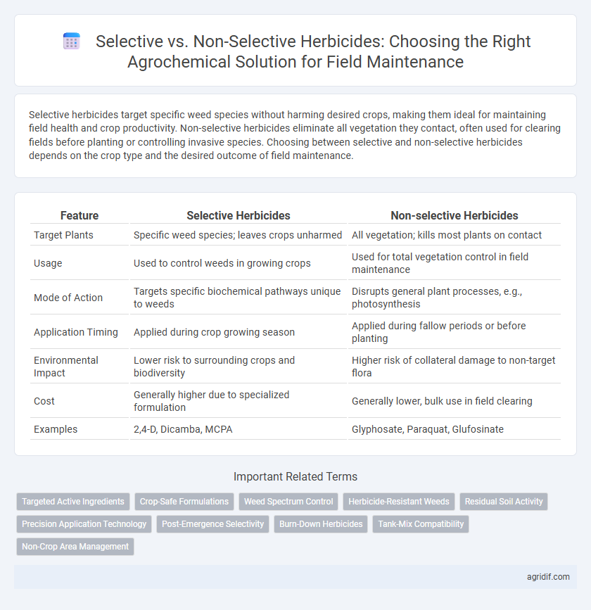 Selective vs. Non-Selective Herbicides: Choosing the Right Agrochemical Solution for Field Maintenance