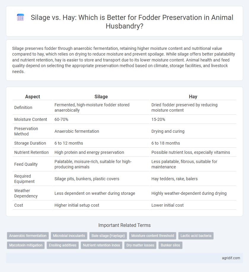 Silage vs. Hay: Which is Better for Fodder Preservation in Animal Husbandry?