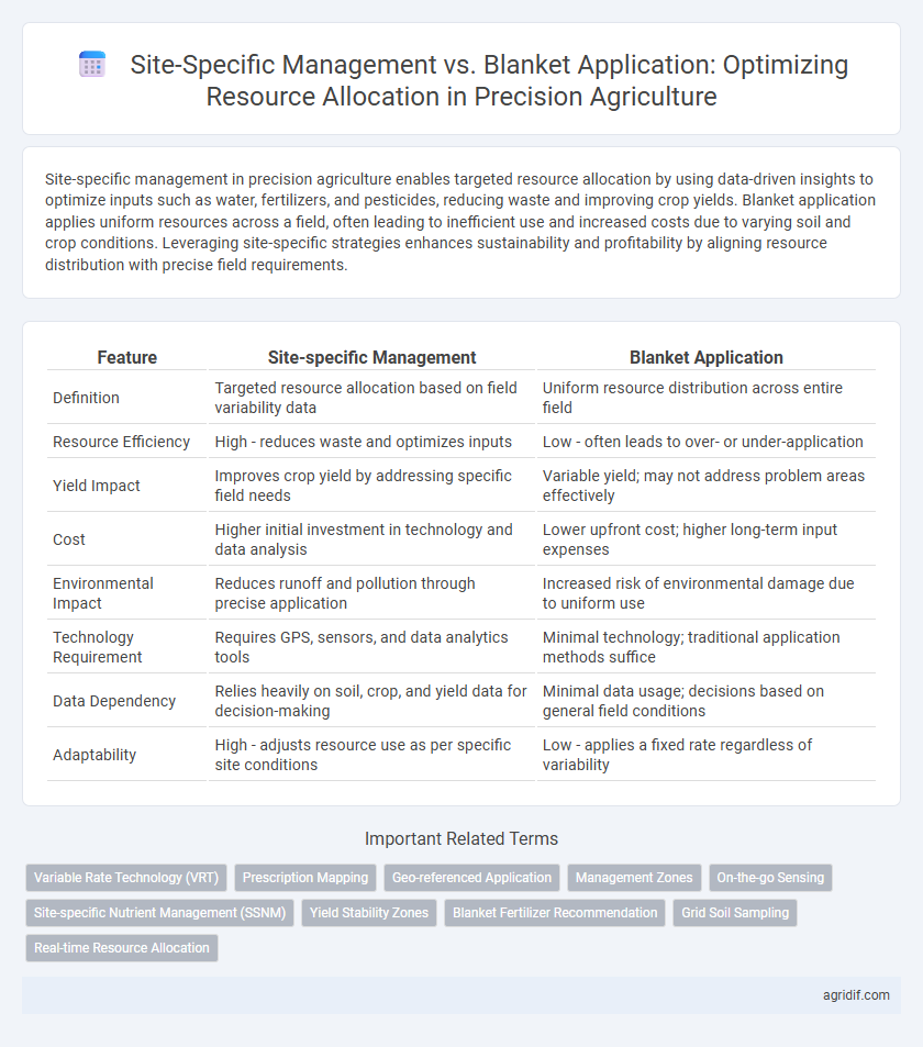 Site-Specific Management vs. Blanket Application: Optimizing Resource Allocation in Precision Agriculture