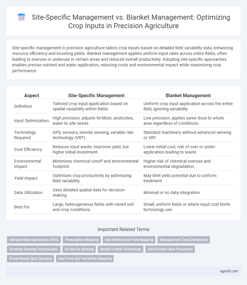 Site-Specific Management vs. Blanket Management: Optimizing Crop Inputs in Precision Agriculture