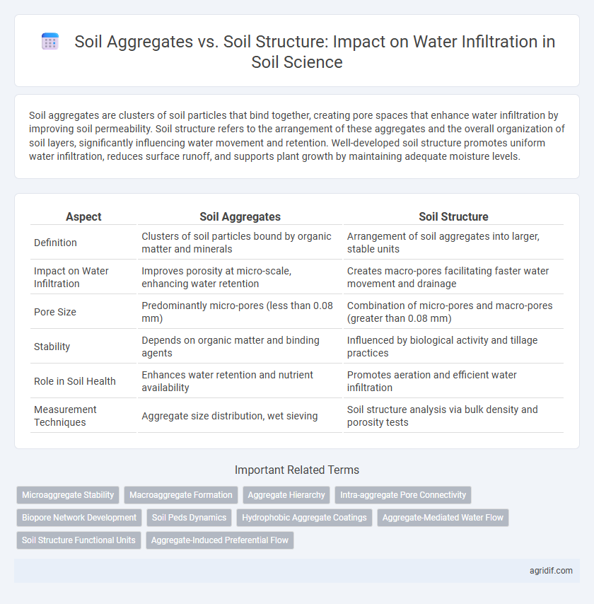 Soil Aggregates vs. Soil Structure: Impact on Water Infiltration in Soil Science