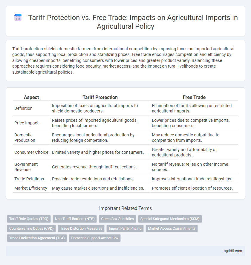 Tariff Protection vs. Free Trade: Impacts on Agricultural Imports in Agricultural Policy