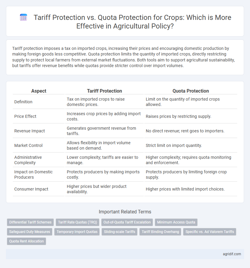 Tariff Protection vs. Quota Protection for Crops: Which is More Effective in Agricultural Policy?