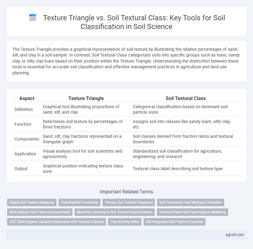 Texture Triangle vs. Soil Textural Class: Key Tools for Soil Classification in Soil Science
