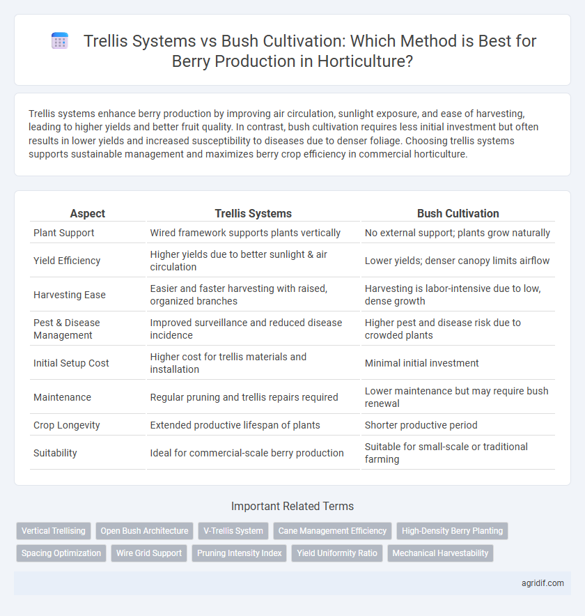 Trellis Systems vs Bush Cultivation: Which Method is Best for Berry Production in Horticulture?