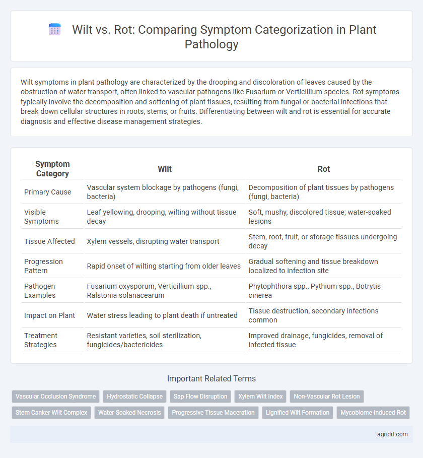 Wilt vs. Rot: Comparing Symptom Categorization in Plant Pathology