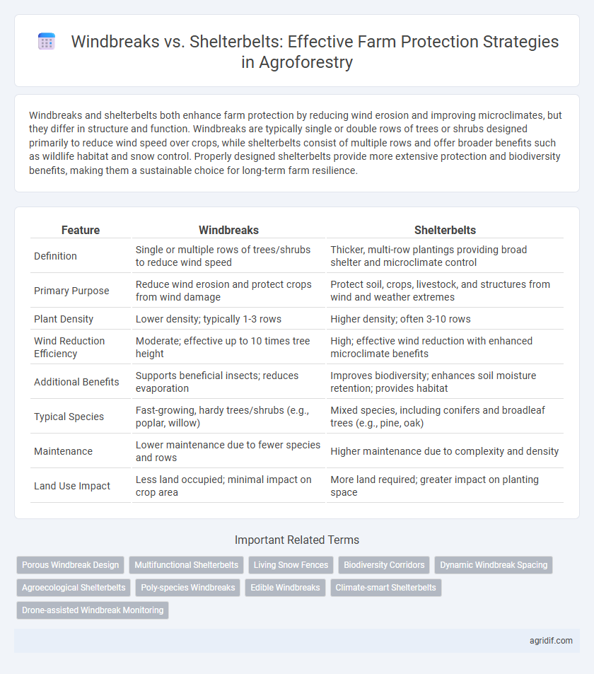 Windbreaks vs. Shelterbelts: Effective Farm Protection Strategies in Agroforestry