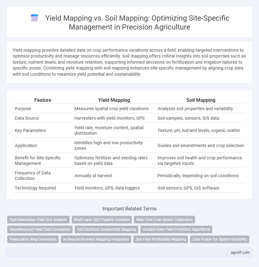 Yield Mapping vs. Soil Mapping: Optimizing Site-Specific Management in Precision Agriculture