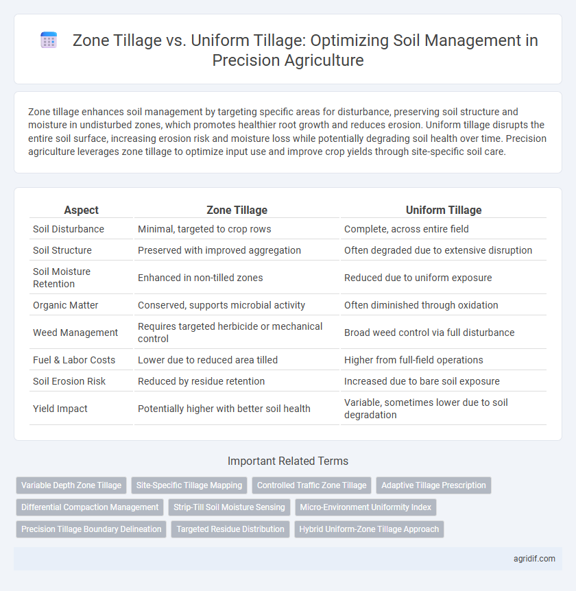 Zone Tillage vs. Uniform Tillage: Optimizing Soil Management in Precision Agriculture
