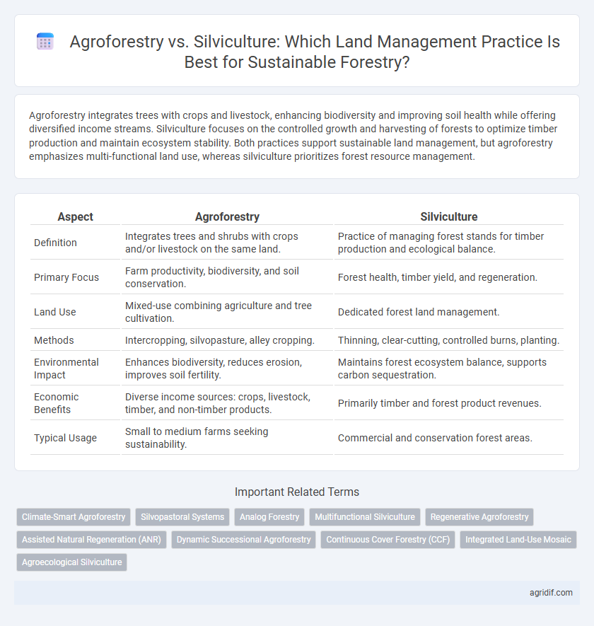 Agroforestry vs. Silviculture: Which Land Management Practice Is Best for Sustainable Forestry?