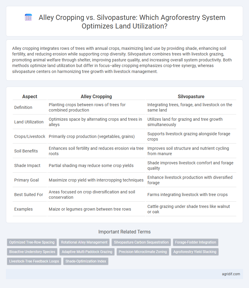 Alley Cropping vs. Silvopasture: Which Agroforestry System Optimizes Land Utilization?