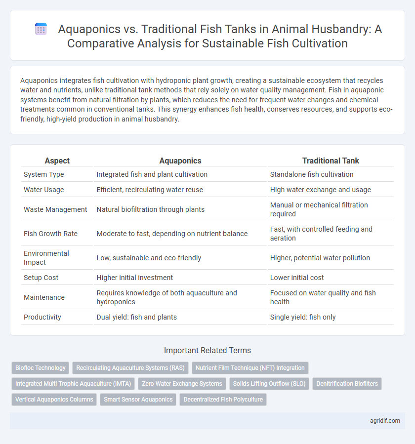 Aquaponics vs. Traditional Fish Tanks in Animal Husbandry: A Comparative Analysis for Sustainable Fish Cultivation