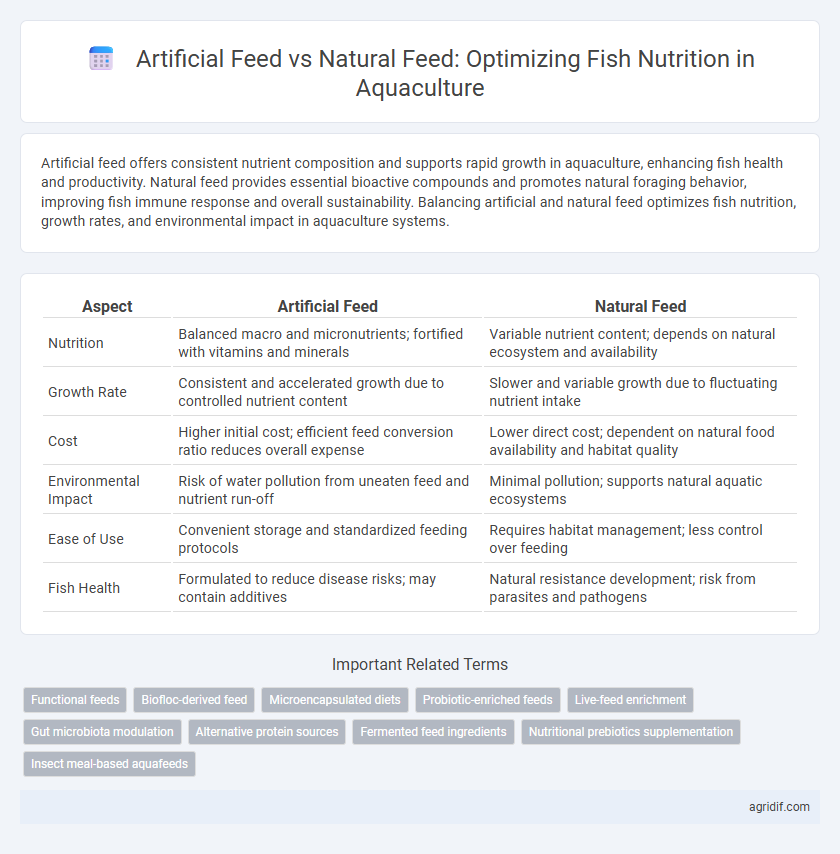 Artificial Feed vs Natural Feed: Optimizing Fish Nutrition in Aquaculture