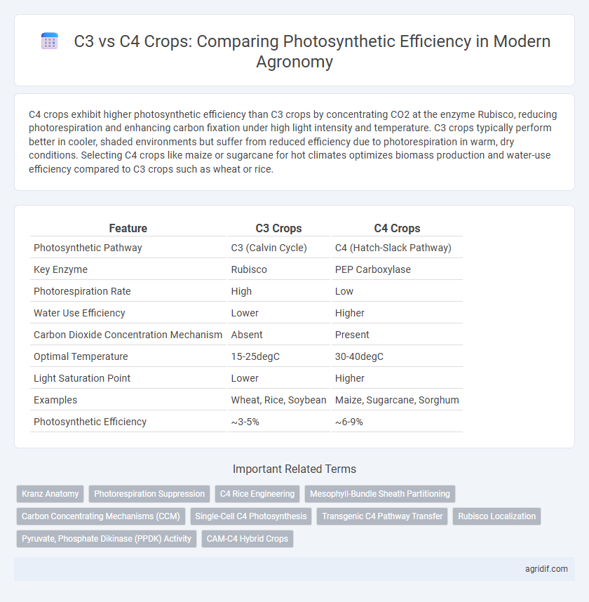 C3 vs C4 Crops: Comparing Photosynthetic Efficiency in Modern Agronomy