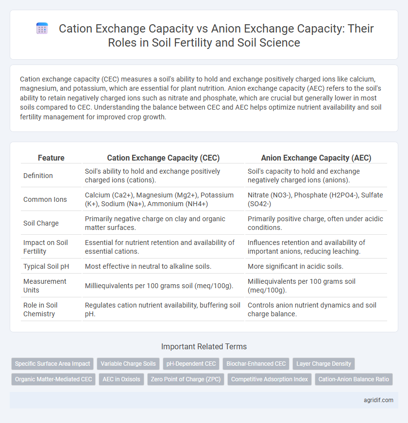 Cation Exchange Capacity vs Anion Exchange Capacity: Their Roles in Soil Fertility and Soil Science
