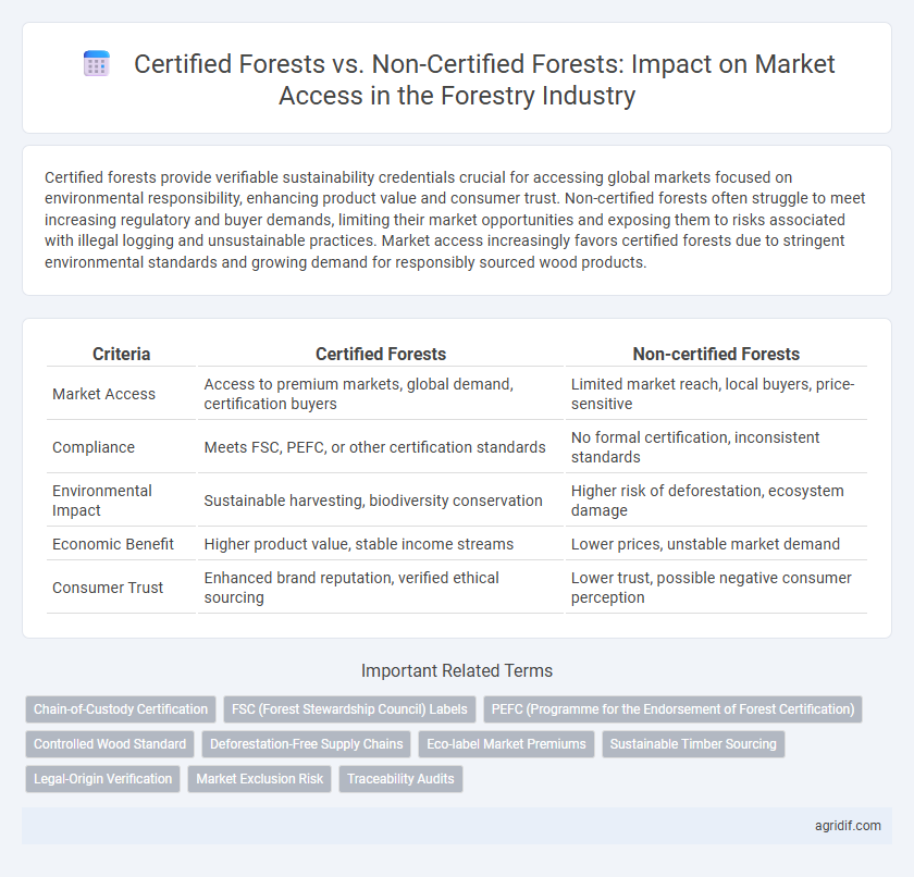 Certified Forests vs. Non-Certified Forests: Impact on Market Access in the Forestry Industry