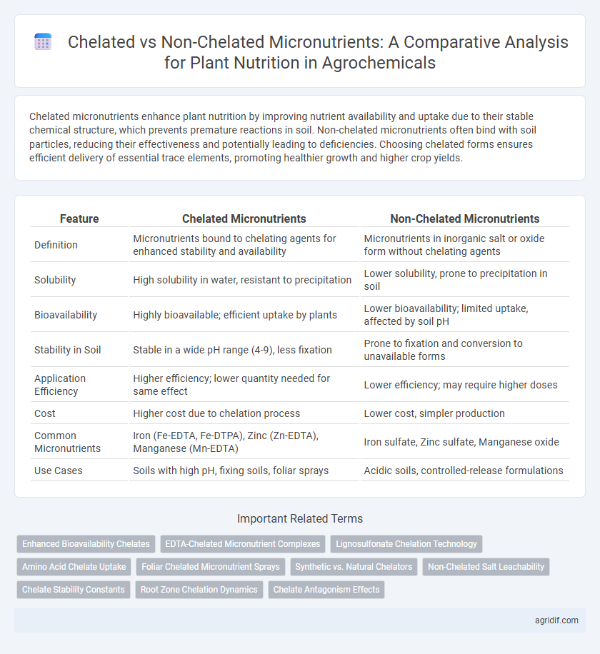 Chelated vs Non-Chelated Micronutrients: A Comparative Analysis for Plant Nutrition in Agrochemicals