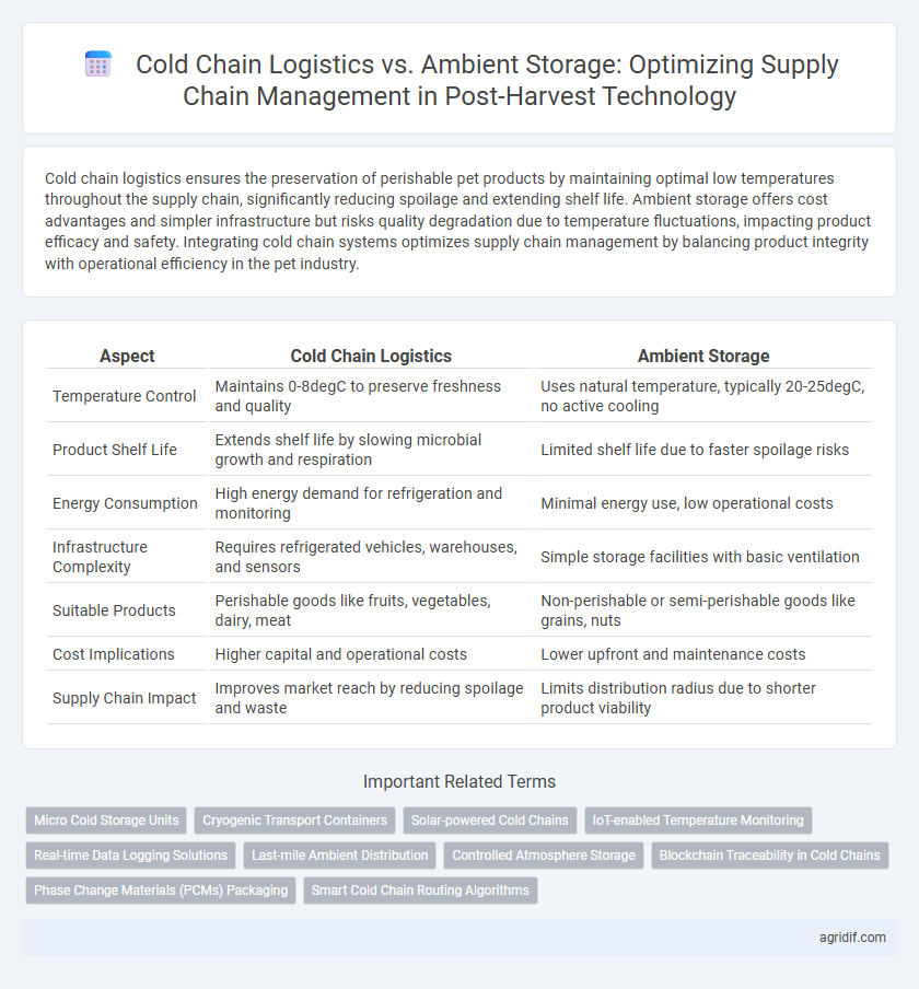 Cold Chain Logistics vs. Ambient Storage: Optimizing Supply Chain Management in Post-Harvest Technology