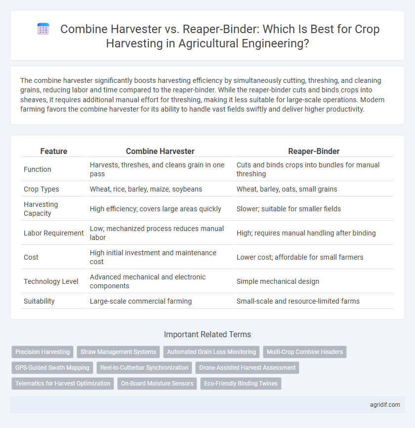 Combine Harvester vs. Reaper-Binder: Which Is Best for Crop Harvesting in Agricultural Engineering?