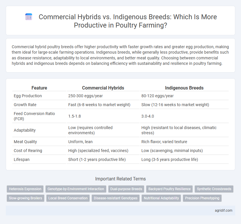 Commercial Hybrids vs. Indigenous Breeds: Which Is More Productive in Poultry Farming?