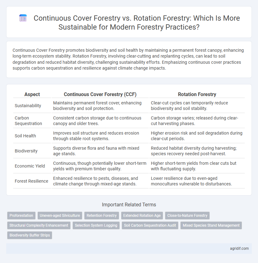 Continuous Cover Forestry vs. Rotation Forestry: Which Is More Sustainable for Modern Forestry Practices?