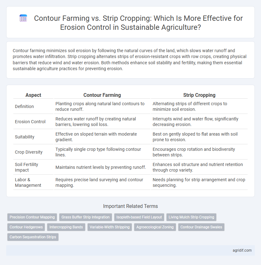 Contour Farming vs. Strip Cropping: Which Is More Effective for Erosion Control in Sustainable Agriculture?