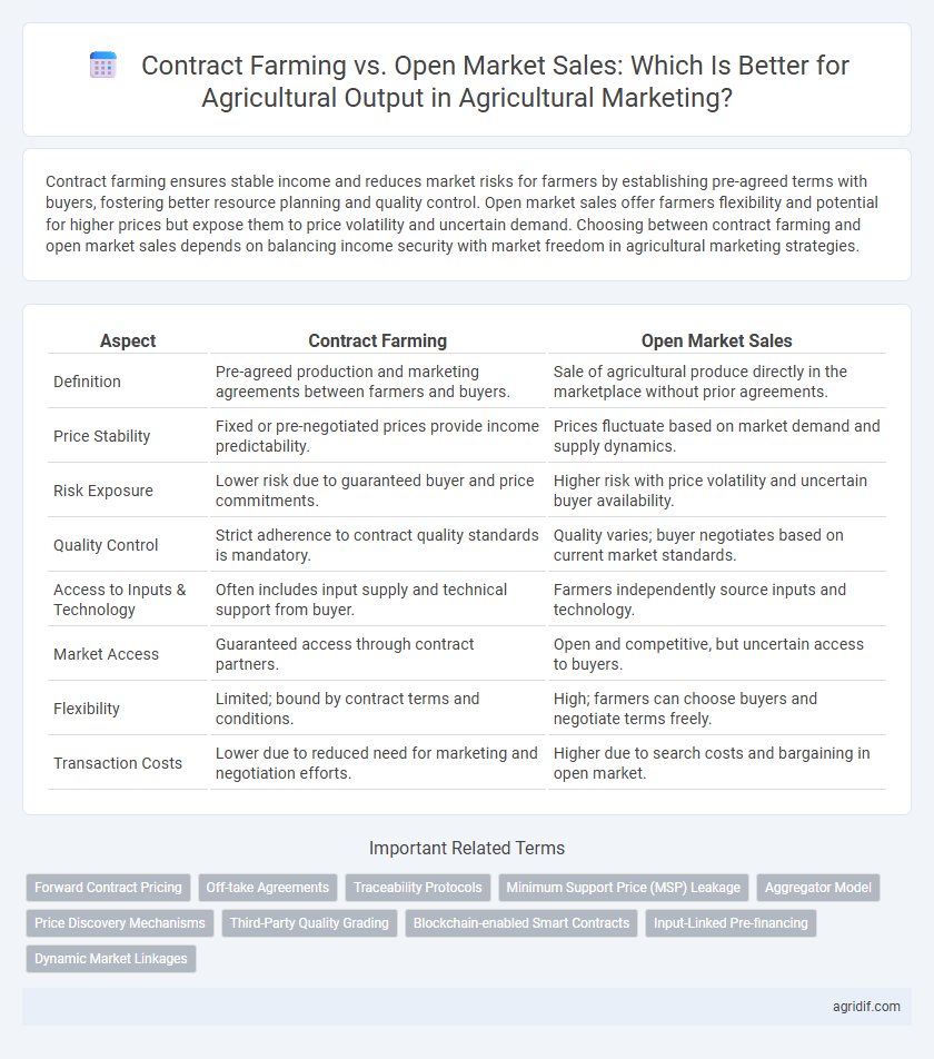 Contract Farming vs. Open Market Sales: Which Is Better for Agricultural Output in Agricultural Marketing?