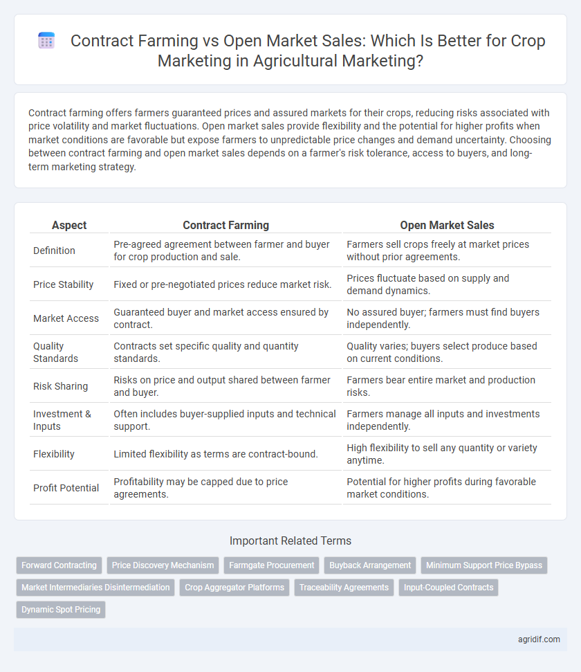 Contract Farming vs Open Market Sales: Which Is Better for Crop Marketing in Agricultural Marketing?