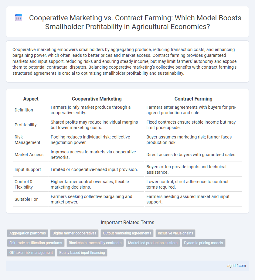 Cooperative Marketing vs. Contract Farming: Which Model Boosts Smallholder Profitability in Agricultural Economics?