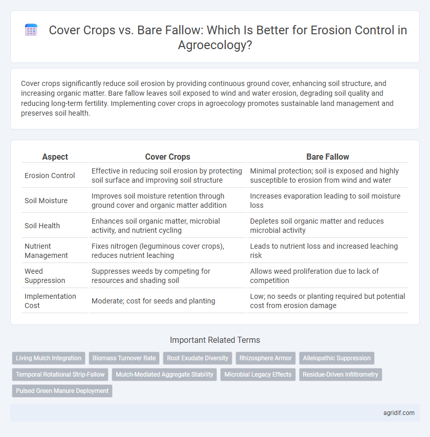 Cover Crops vs. Bare Fallow: Which Is Better for Erosion Control in Agroecology?