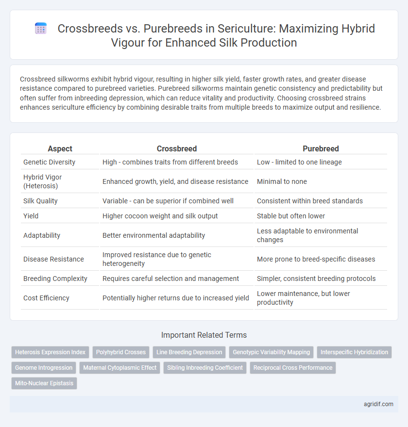 Crossbreeds vs. Purebreeds in Sericulture: Maximizing Hybrid Vigour for Enhanced Silk Production